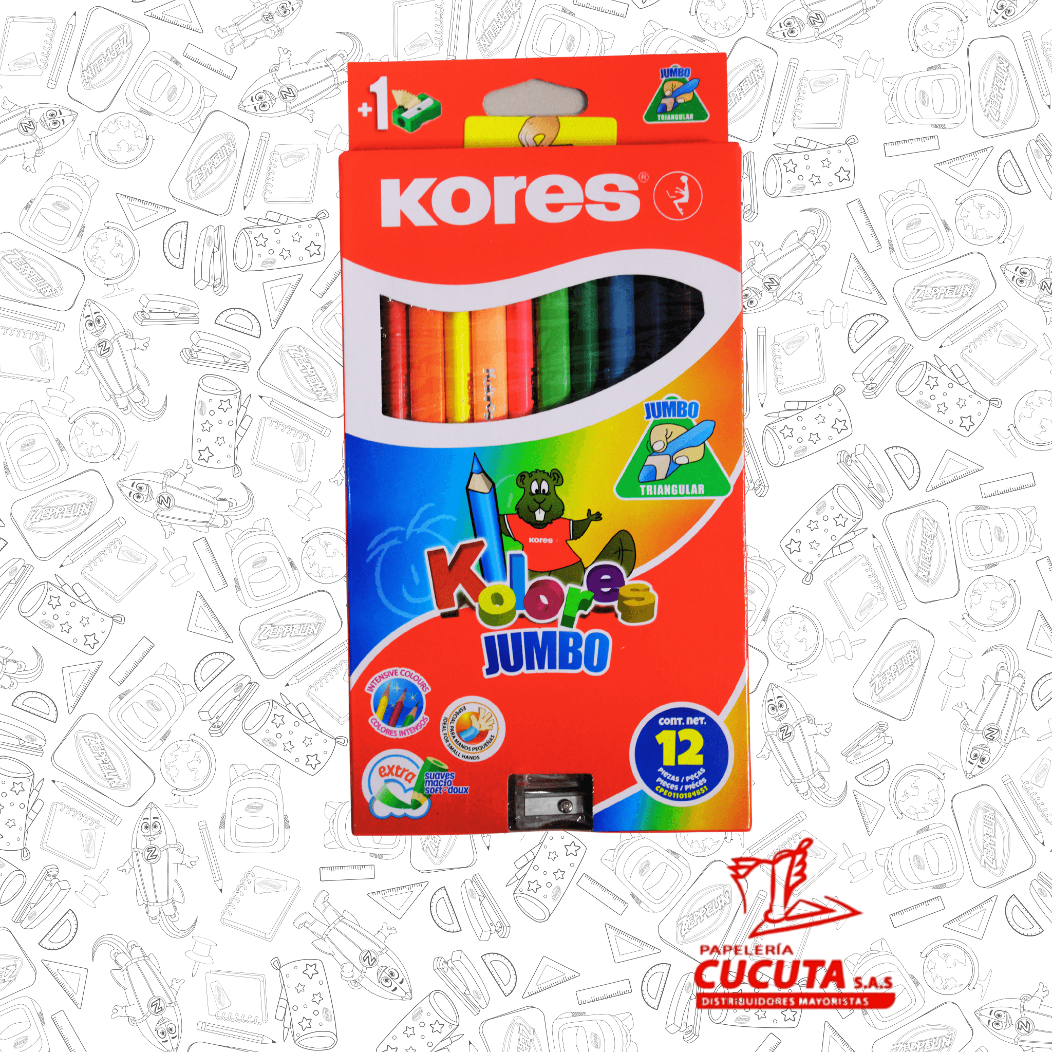 COLOR JUMBO X 12 KORES