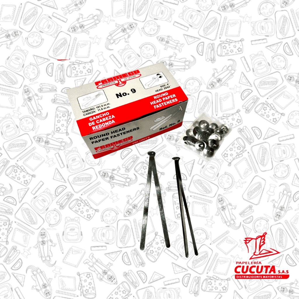 GANCHO EXPEDIENTE # 9 / 4" FRAMECO X 100