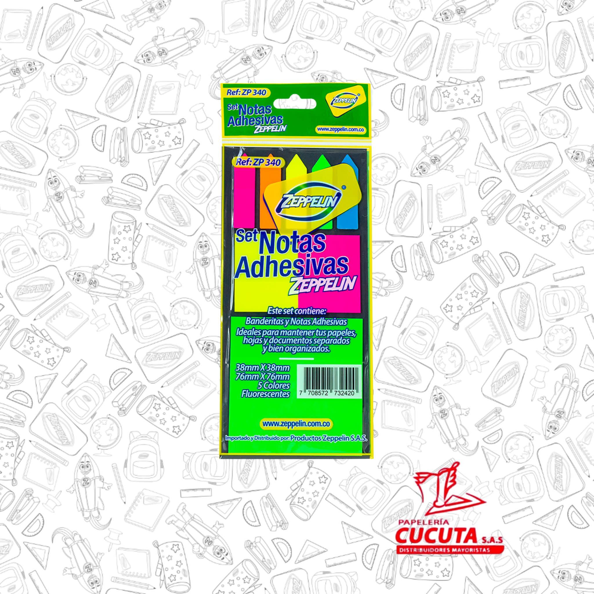 SET NOTAS ADHESIVAS  ZP 340 ZEPPELIN