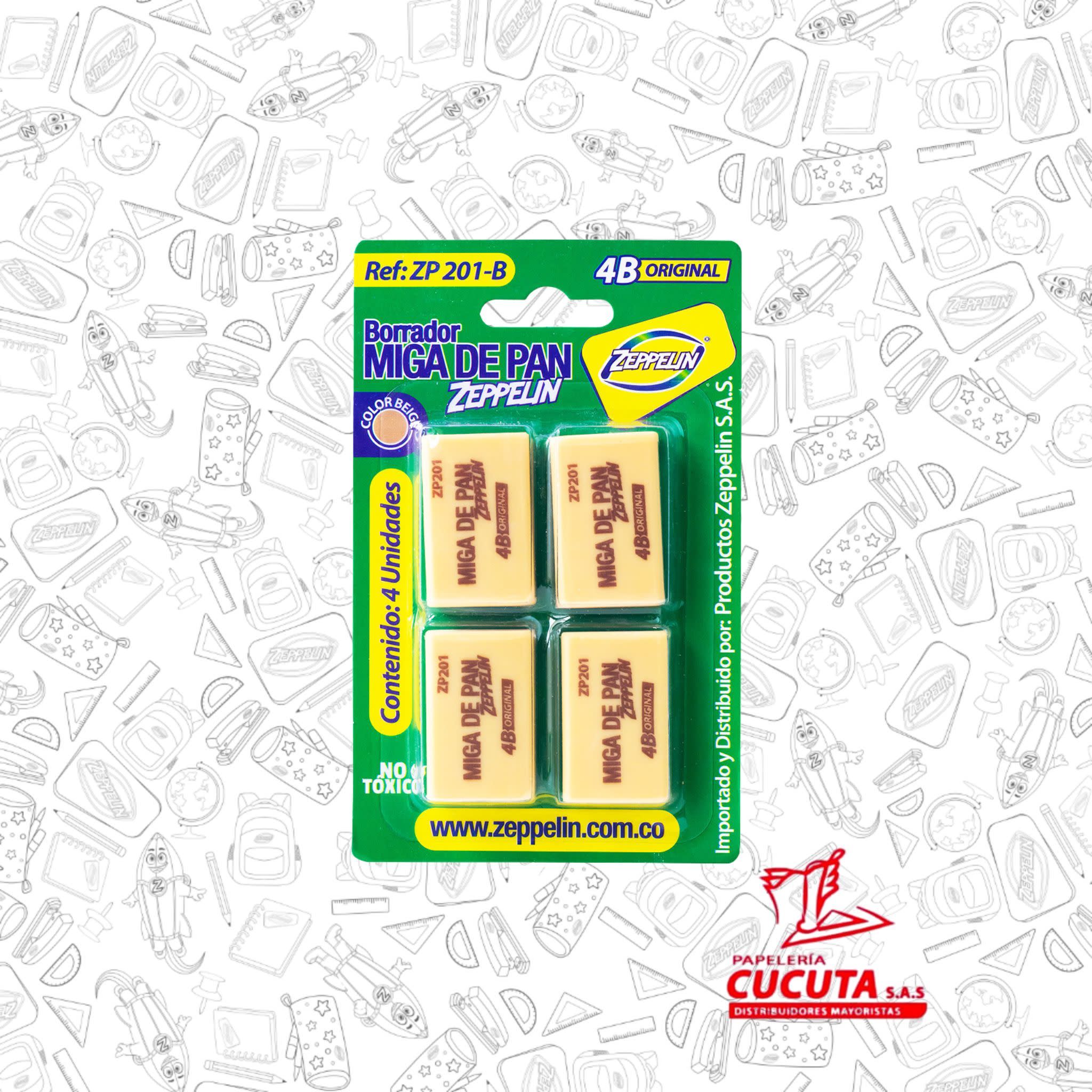 BORRADOR MIGA DE PAN BEIGE X 4 ZP 201 B ZEPPELIN