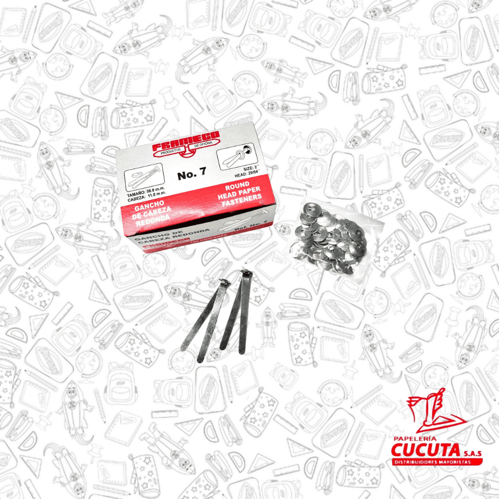 GANCHO EXPEDIENTE # 7 / 2" FRAMECO  X 100