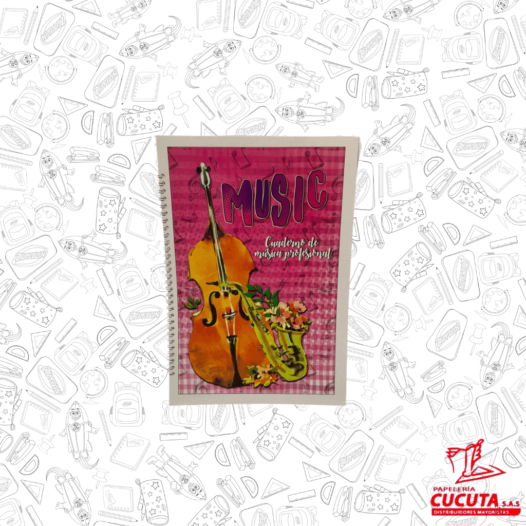 CUADERNO MUSICA PENTAGRAMADO FABRIFOLDER