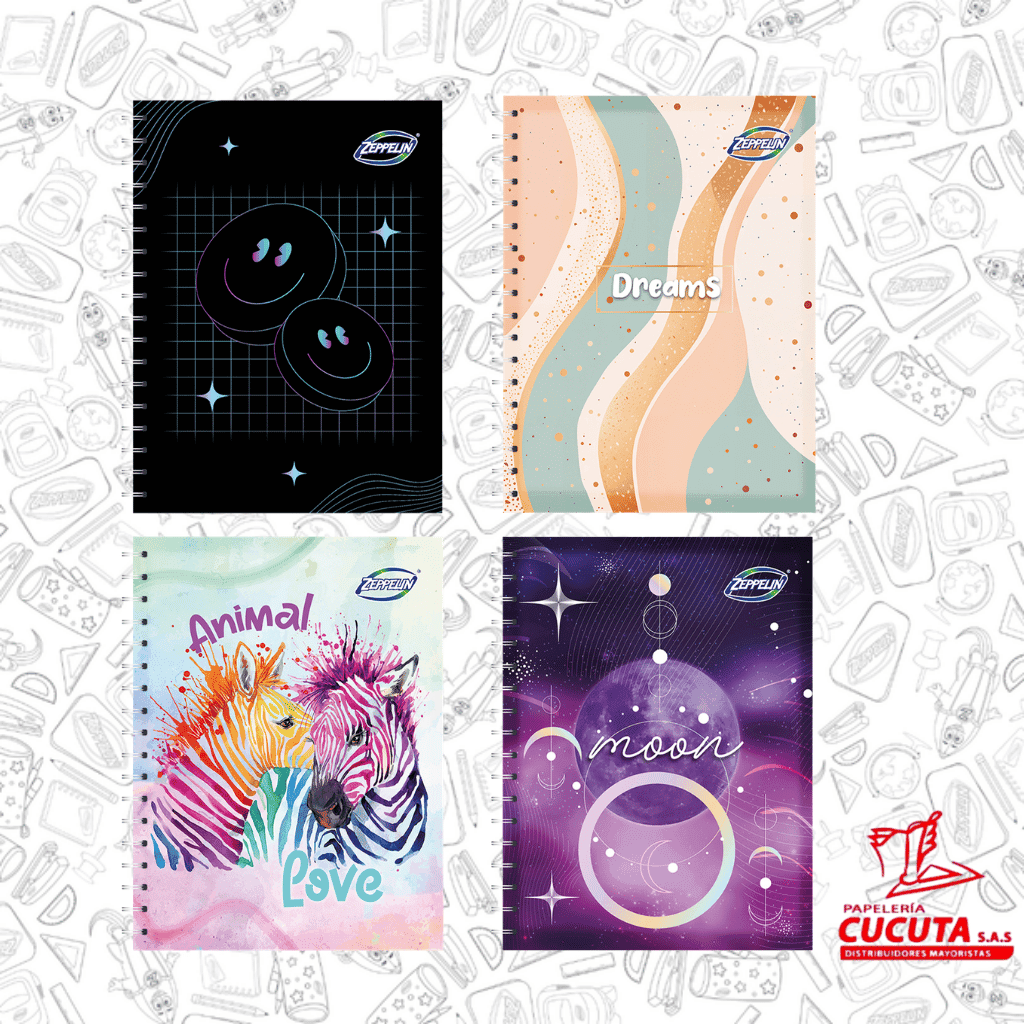 CUADERNO 105 5 MT CUADROS MUJER ZEPPELIN NUEVO