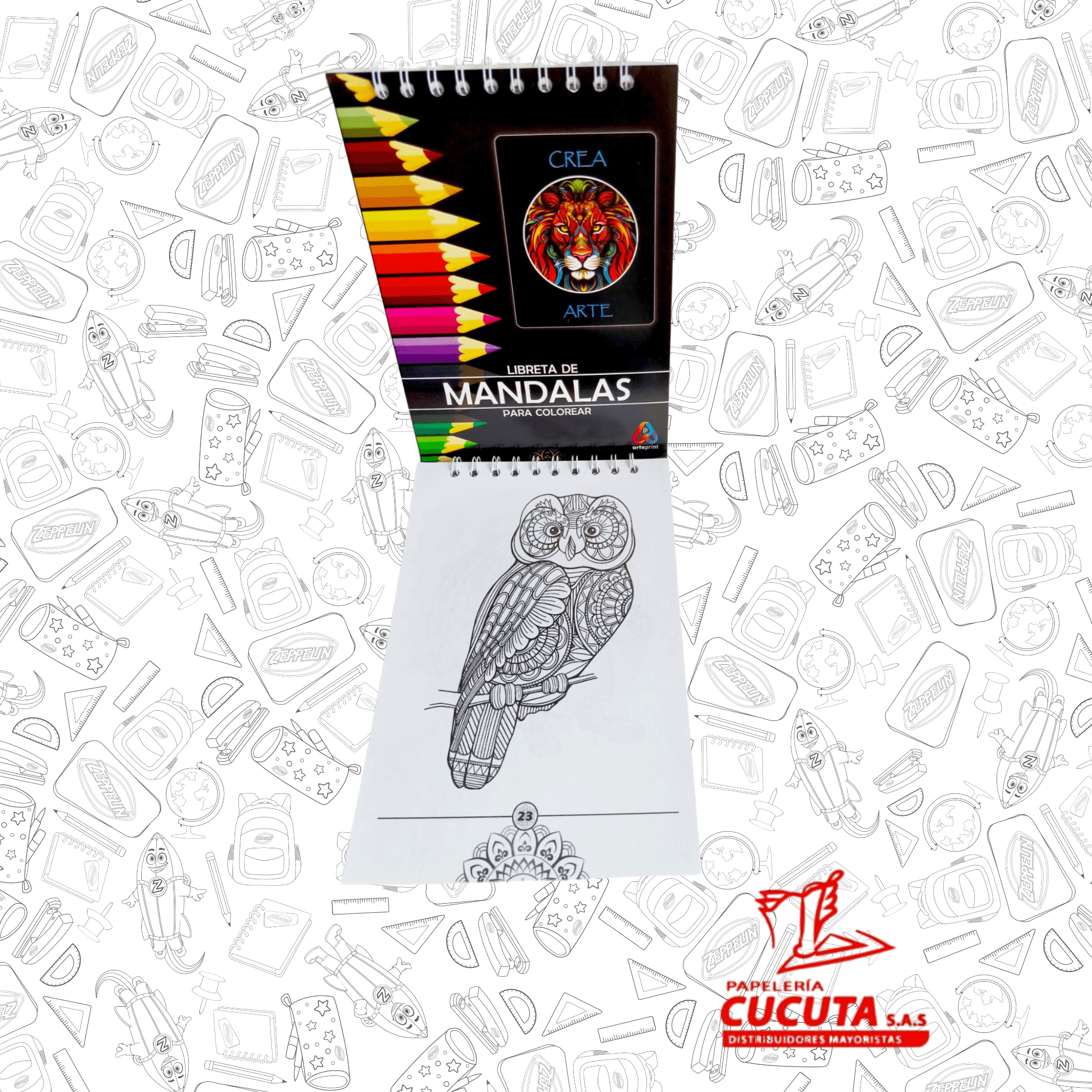 CUADERNO MANDALA ARGOLLADA ARTEPRINT