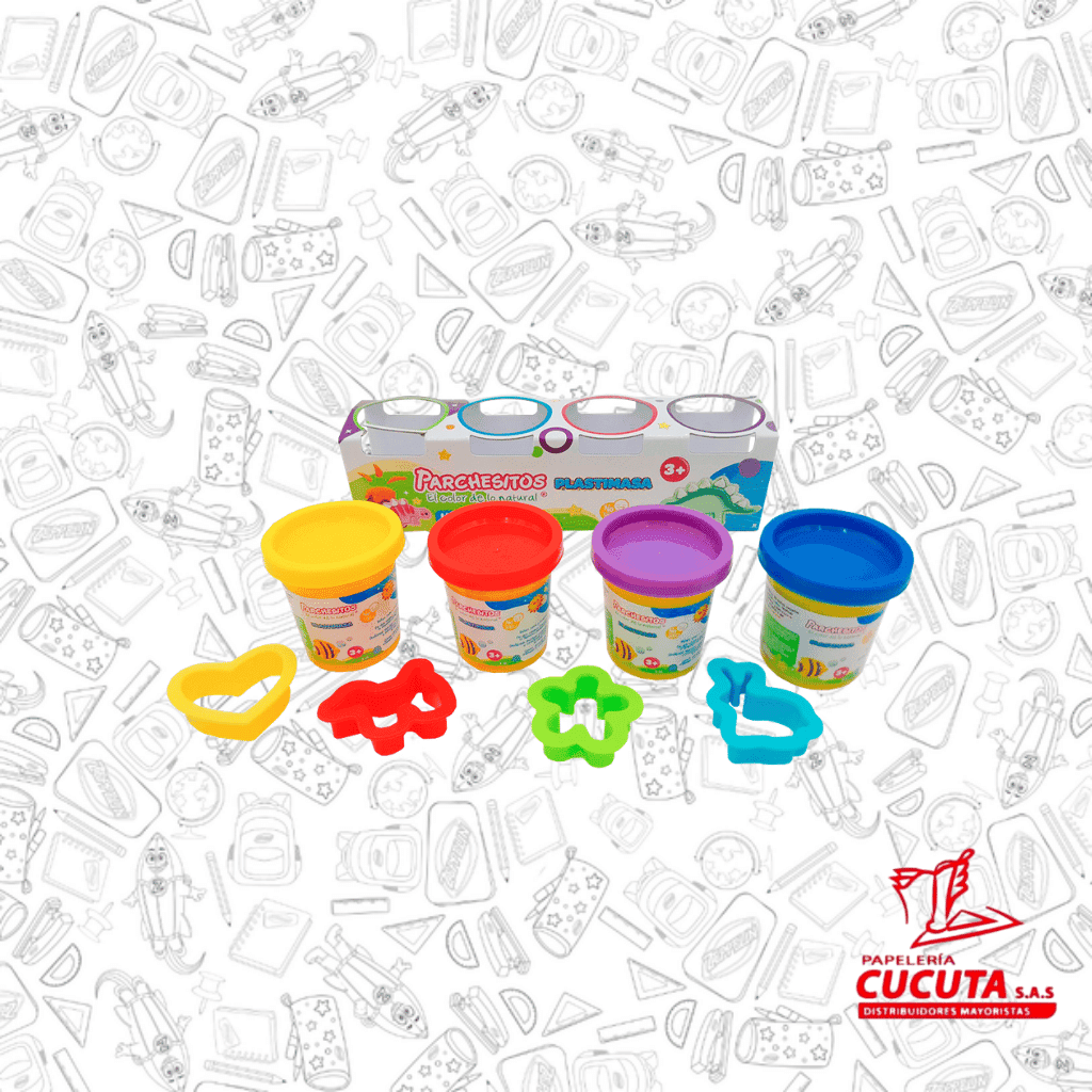 PLASTIMASA  X 4 BASICO PARCHESITOS