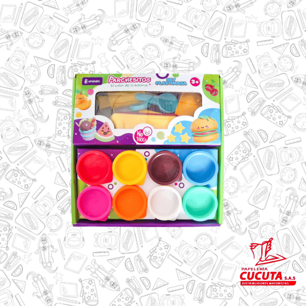 SET PLASTIMASA X 8 PARCHESITOS