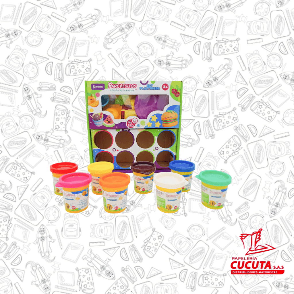 SET PLASTIMASA X 8 PARCHESITOS vista 2