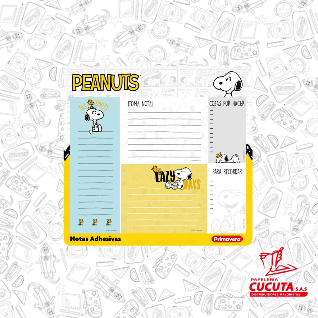 SET NOTAS ADHESIVAS PRIMAVERA PERSONAJES