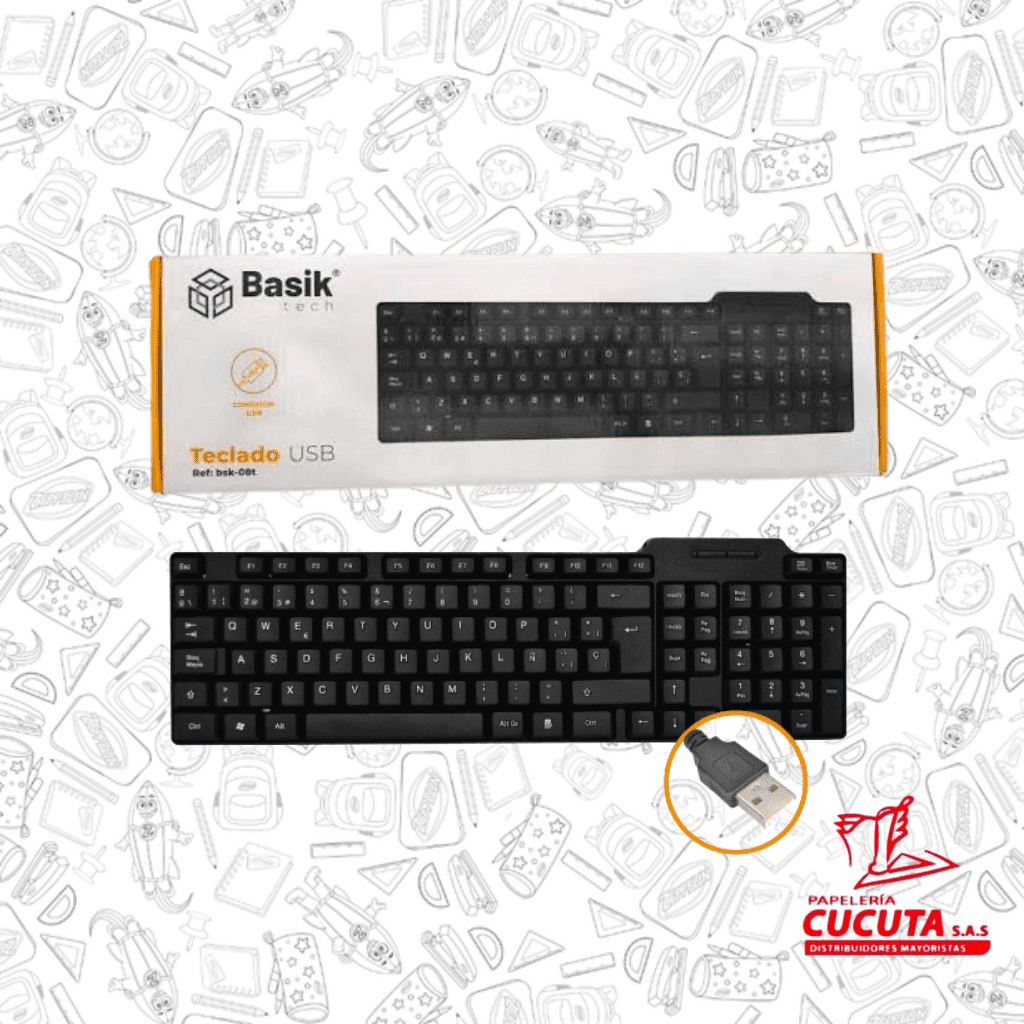 TECLADO USB R/F BSK 08T BASIK