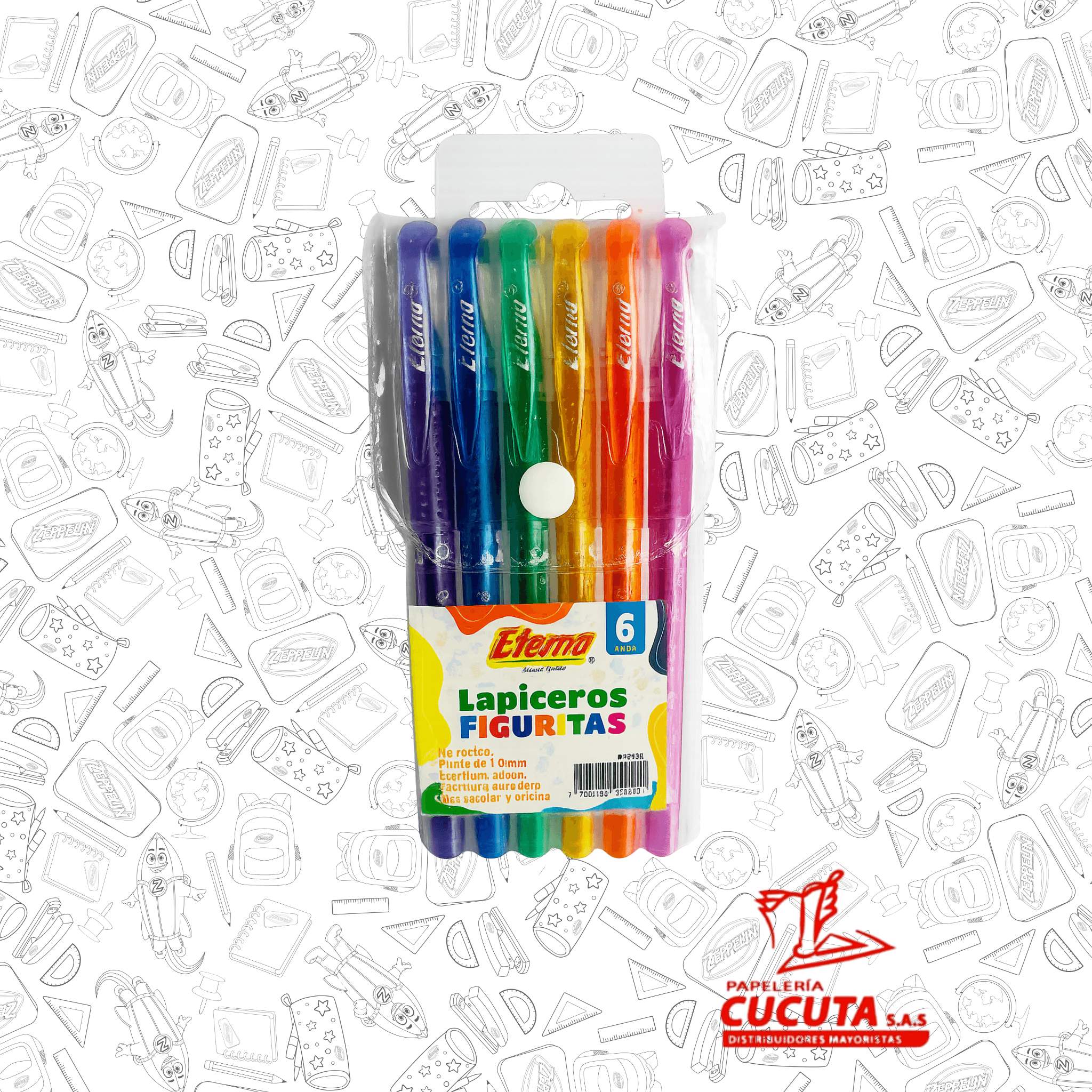 LAPICERO X 6 FRUTAS  R/F ET 535  ETERNA