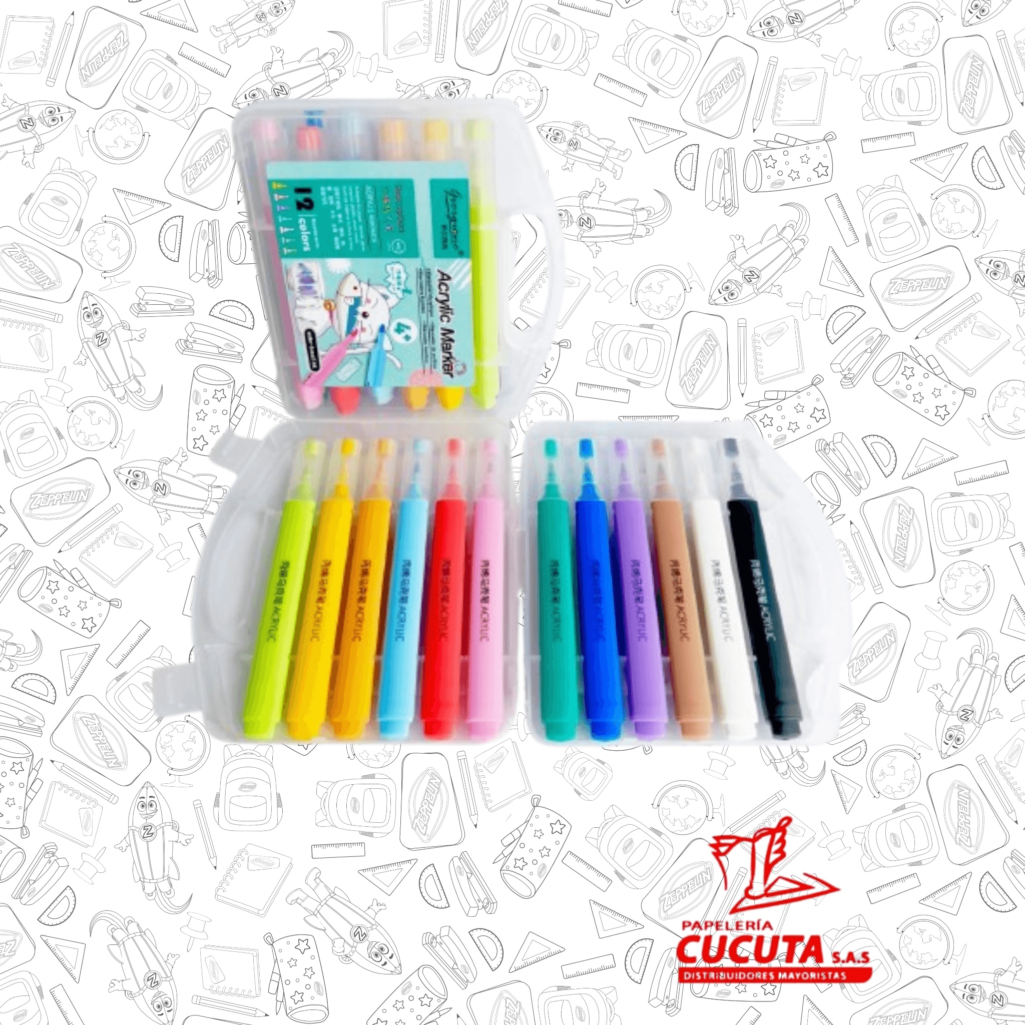 MARCADOR ACRILICO X 12 G-AM-MK12 CLARK