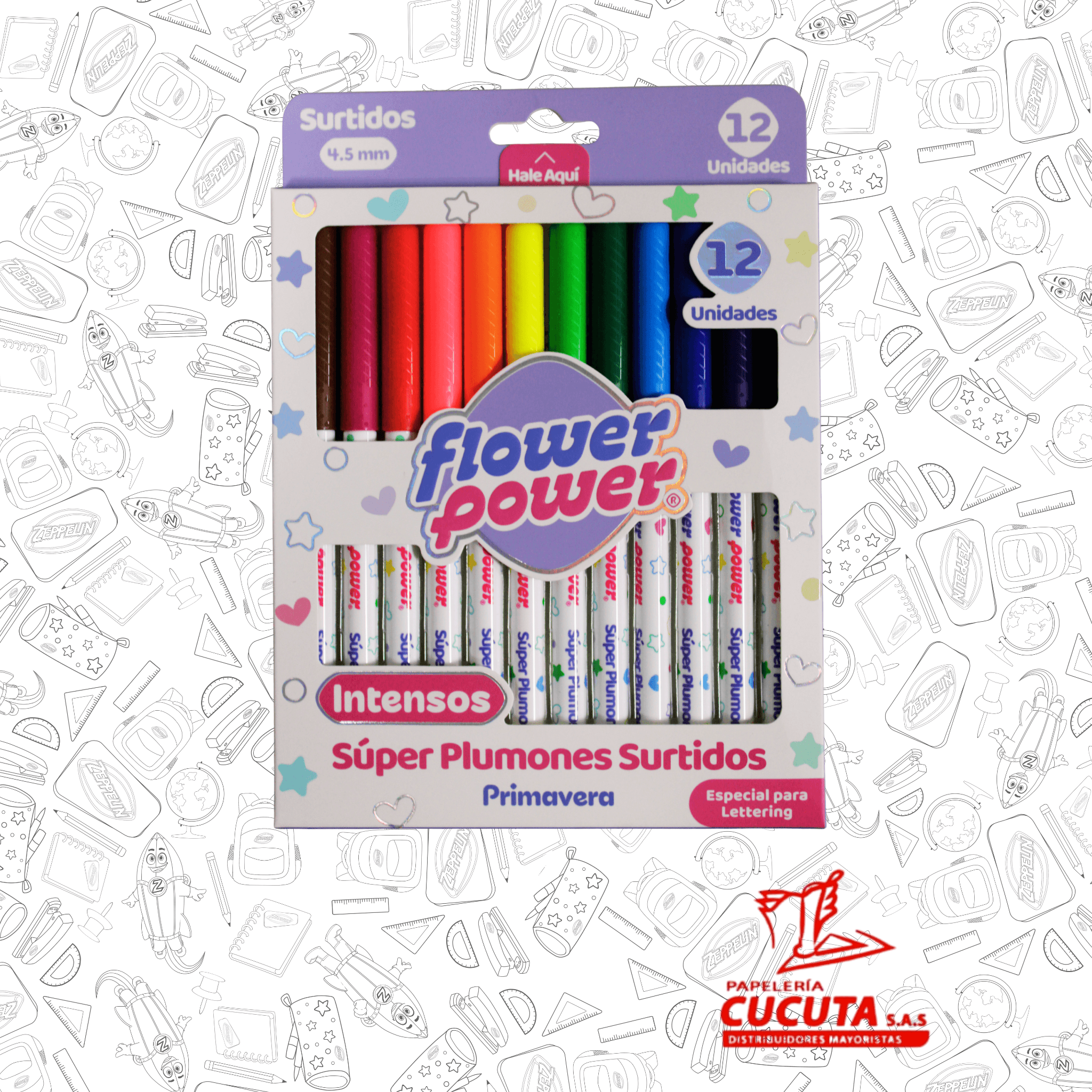 SUPER PLUMONES FLOWER POWER 4.5 MM X 12