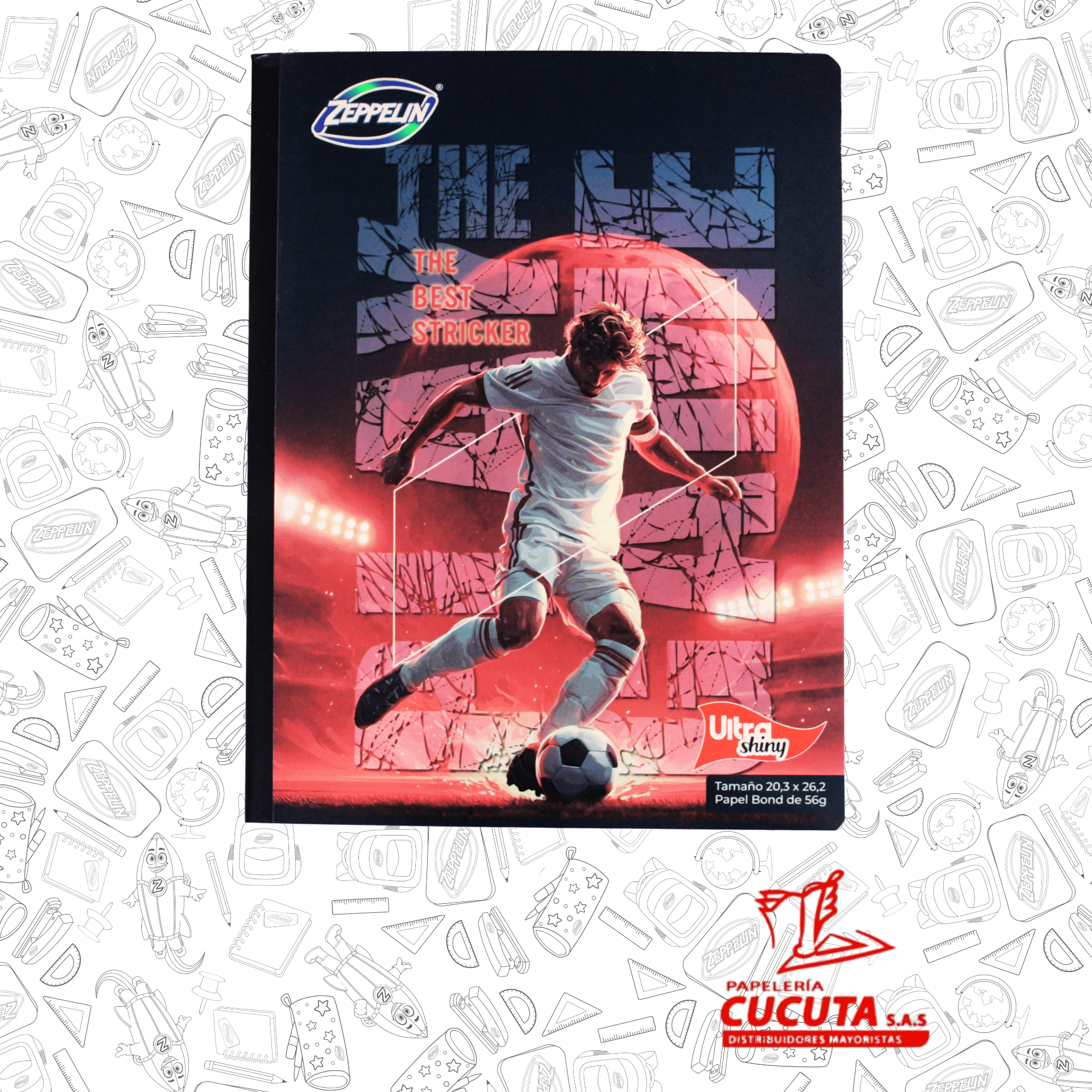 CUADERNO COSIDO 100HJ GDE -1 ULTRA SHINY 20.3X26.2 PCX30 vista 4