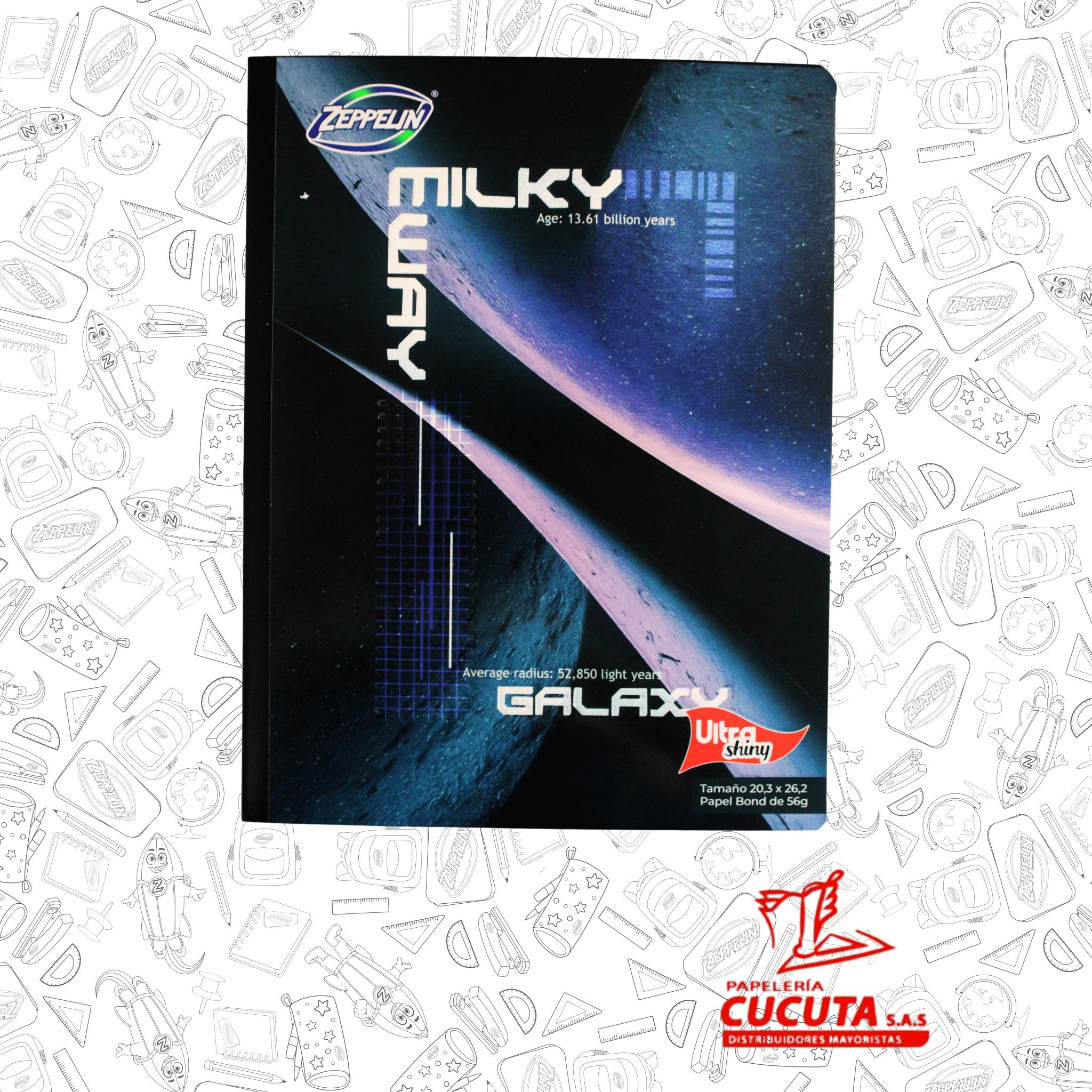 CUADERNO COSIDO 100HJ GDE -1 ULTRA SHINY 20.3X26.2 PCX30 vista 5