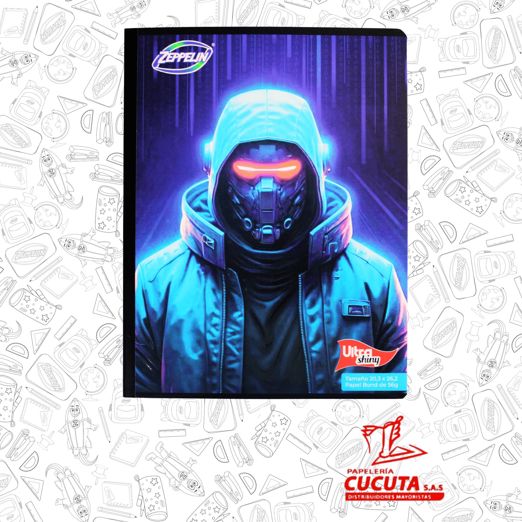 CUADERNO COSIDO 100HJ GDE -1 ULTRA SHINY 20.3X26.2 PCX30 vista 10