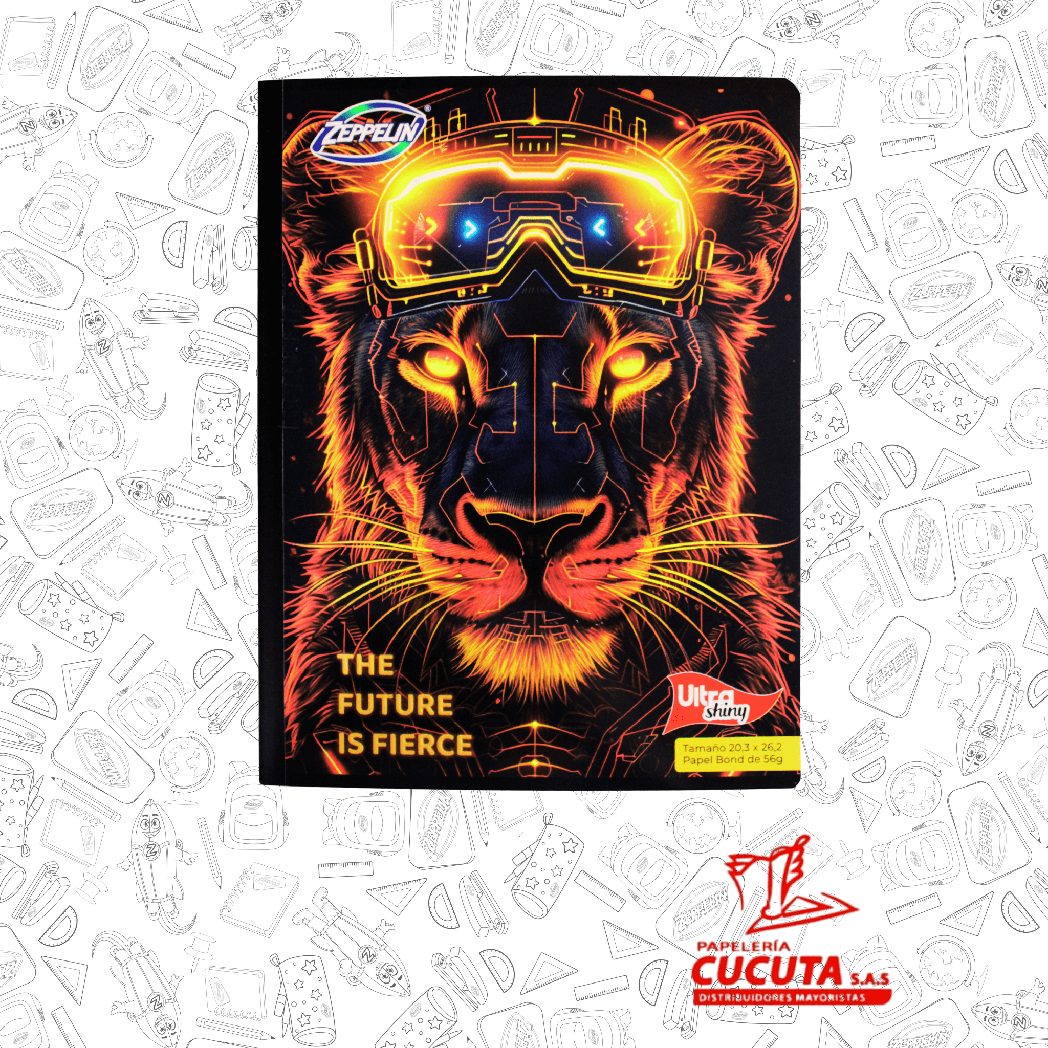 CUADERNO COSIDO 100HJ GDE -1 ULTRA SHINY 20.3X26.2 PCX30 vista 13