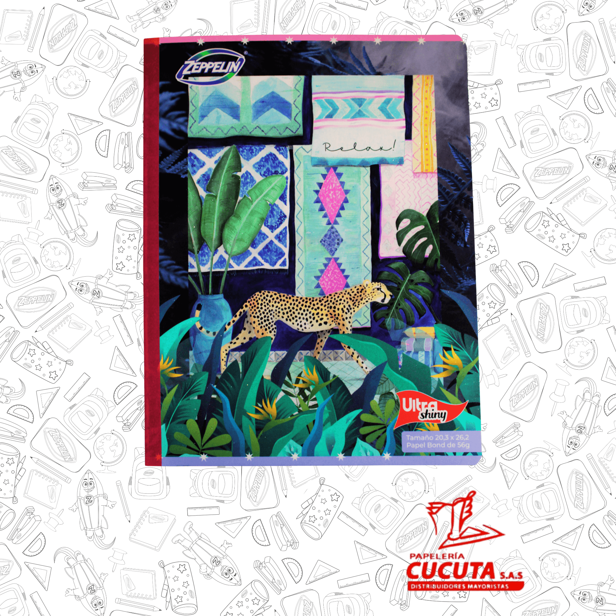 CUADERNO COSIDO 100HJ GDE -1 ULTRA SHINY 20.3X26.2 PCX30 vista 23
