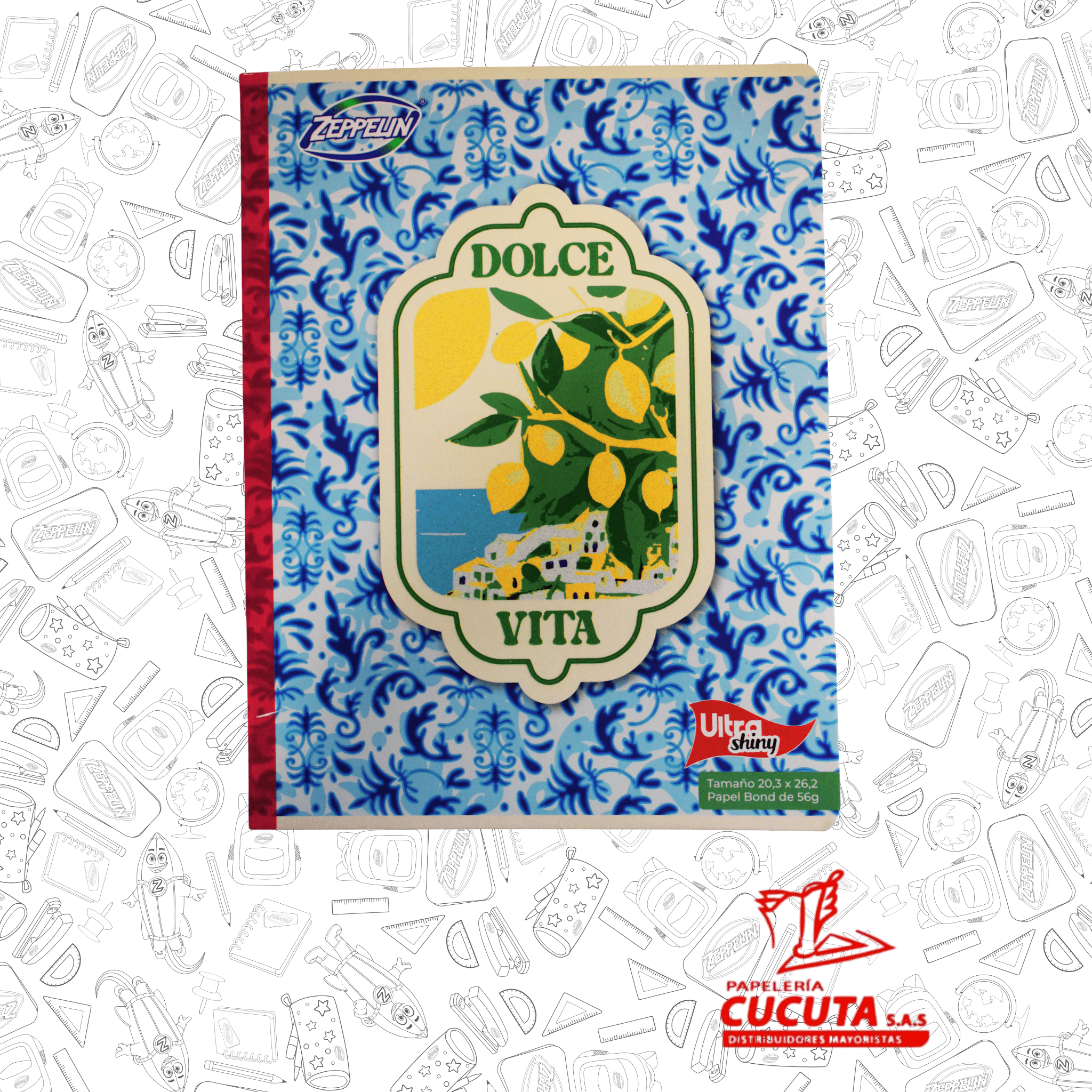 CUADERNO COSIDO 100HJ GDE -1 ULTRA SHINY 20.3X26.2 PCX30 vista 24