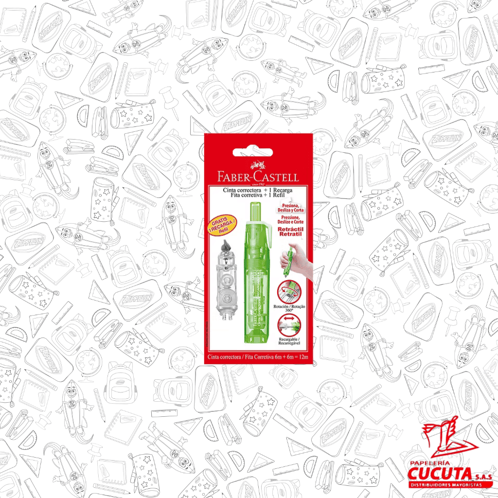 CINTA CORRECTORA RT + RECARGA FABER CASTELL