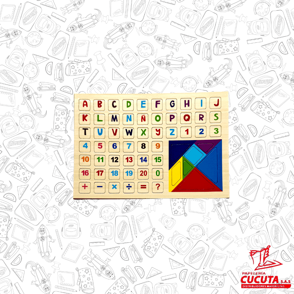 ABECEDARIO  NUMEROS Y TANGRAM MAGNETICO CLARK