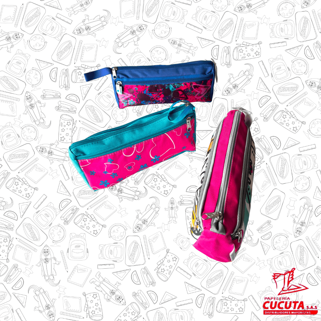 CARTUCHERA BELFAST ESTAMPADA Y UNICOLOR JJ