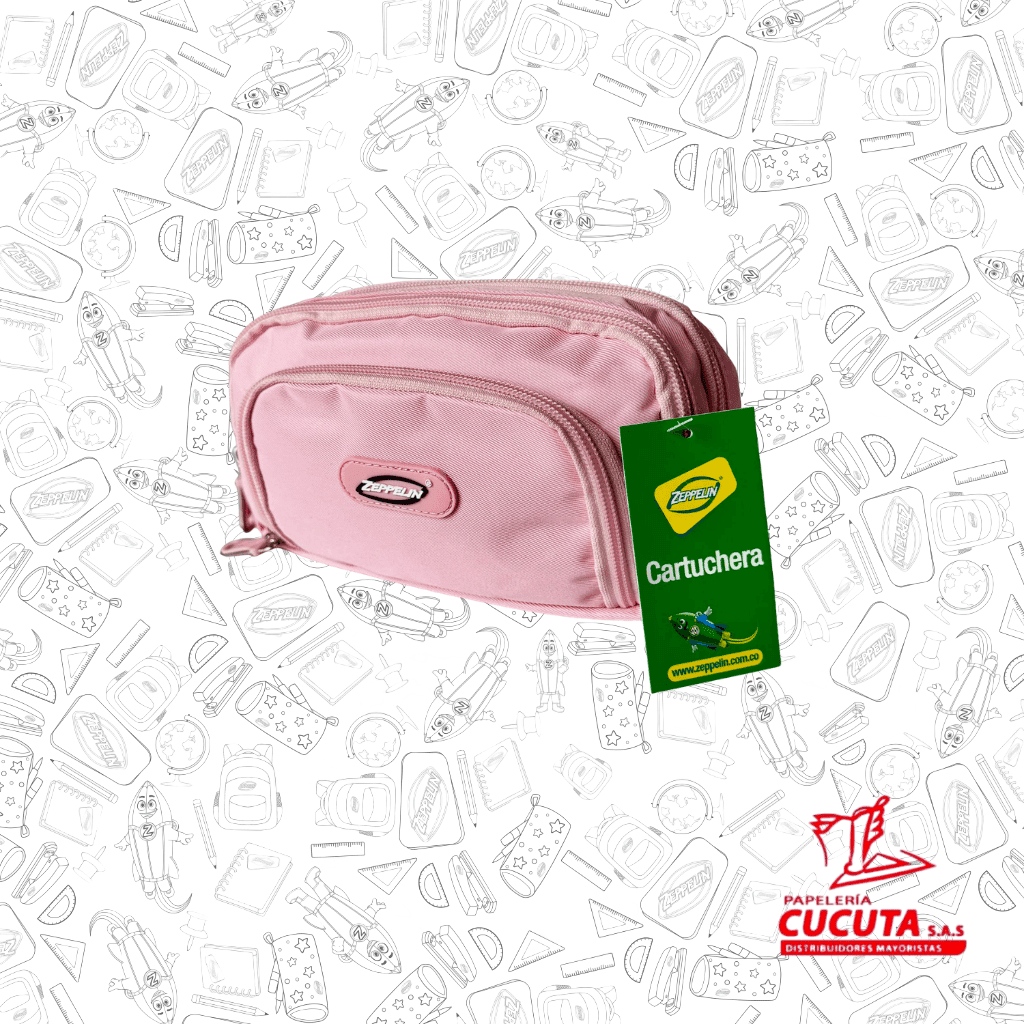 CARTUCHERA 3 CIERRE ZEP 364 UNICOLOR PCX300