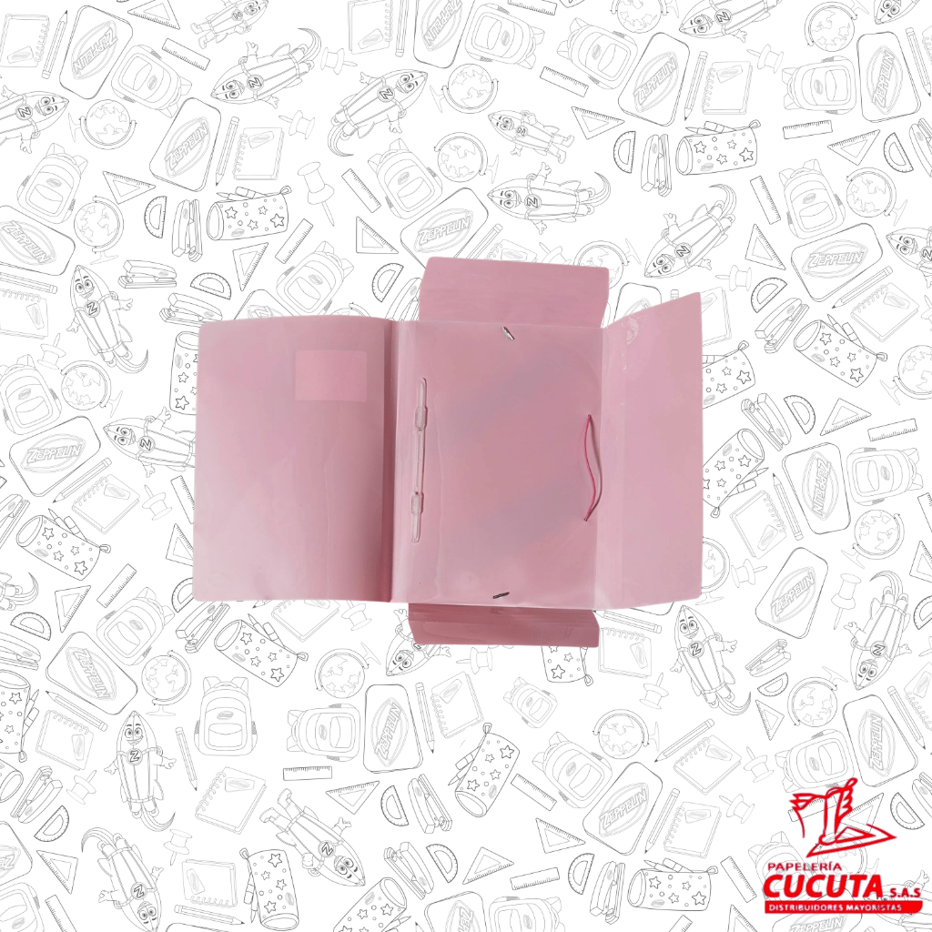CARPETA RESORTE PLASTICA  PASTEL ZP 003P ZEPPELIN vista 4