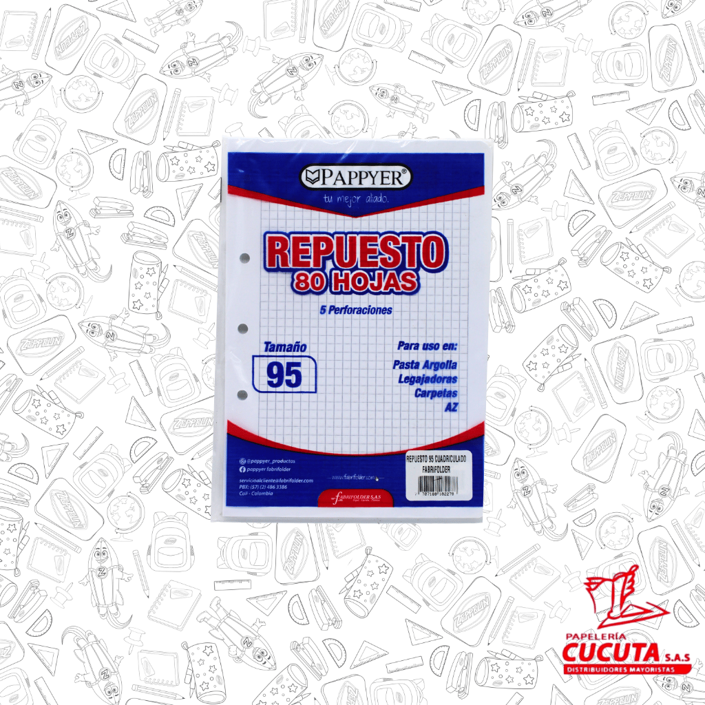 REPUESTO FOLDER 95 CUADROS