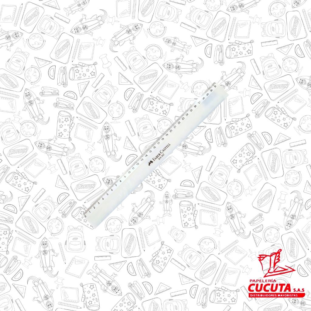 REGLA X 30 CM PERFIL Z  FABER CASTELL