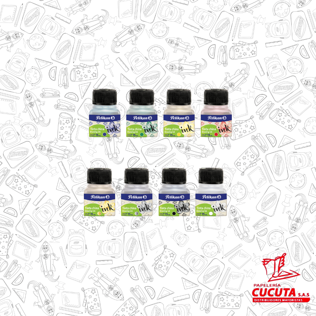 TINTA CHINA COLORES PELIKAN