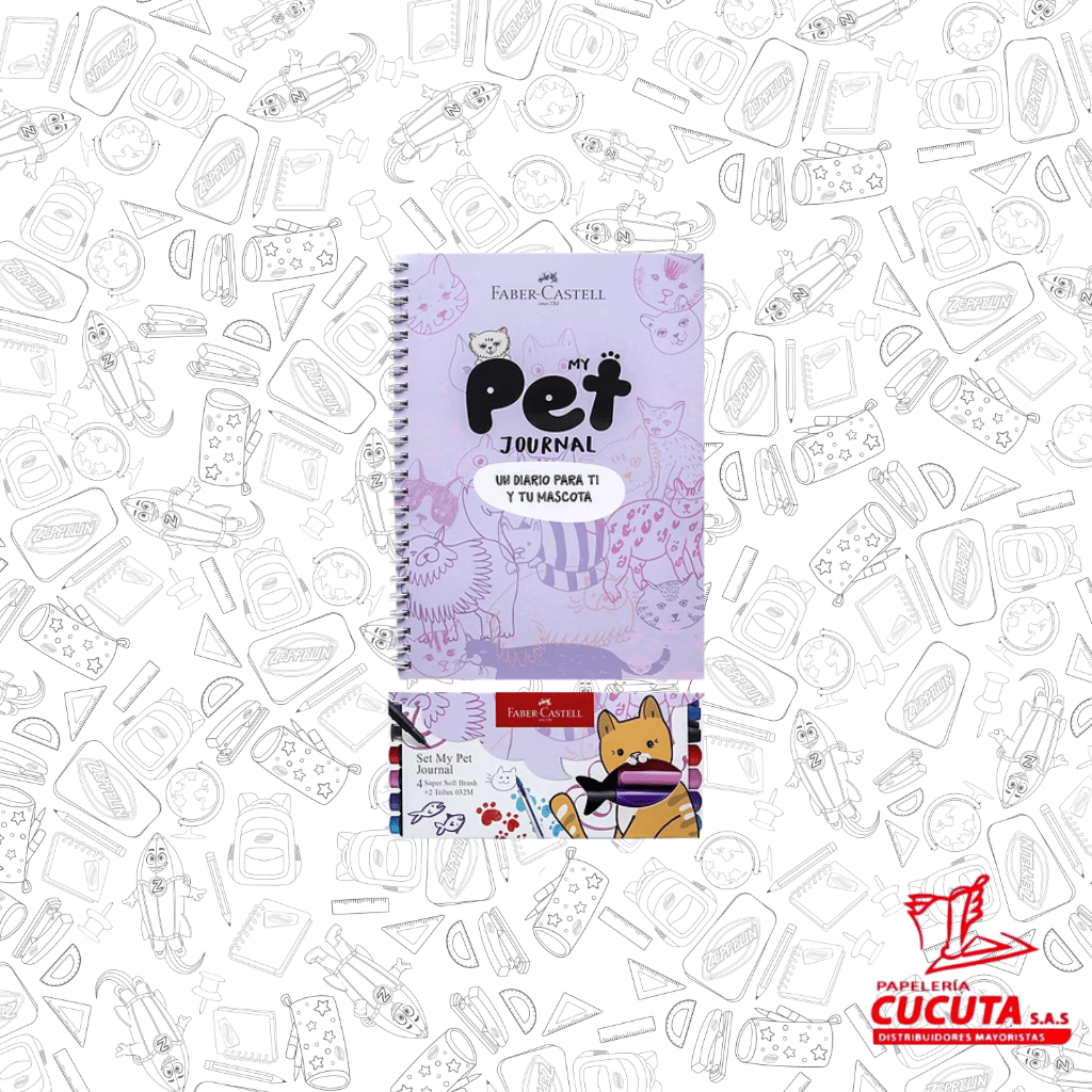 SET DE DIARO PARA TI Y TU MASCOTA FABER-CASTELL
