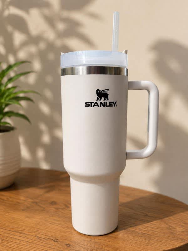 Stanley Tumbler with Handle & Straw – Premium Insulated Travel Cup