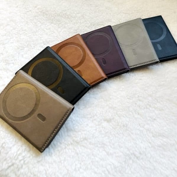 PU Leather Magnetic Card Holder Wallet Case for iPhone thumbnail 3