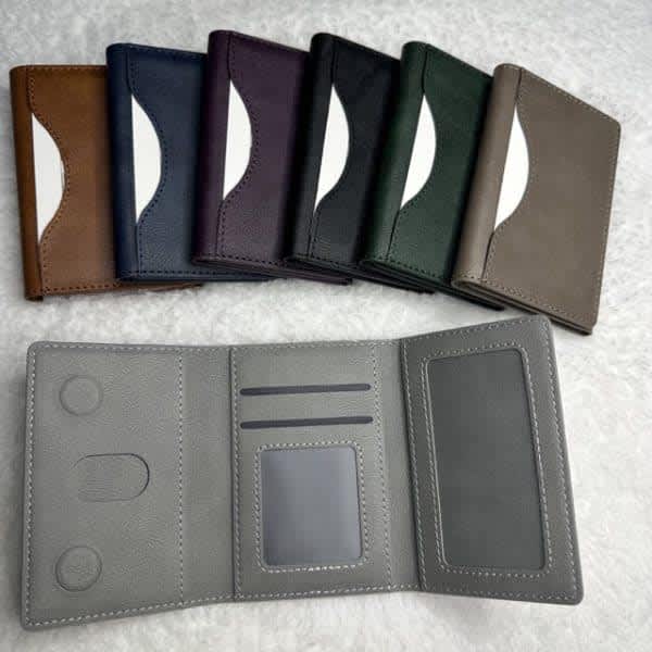 PU Leather Magnetic Card Holder Wallet Case for iPhone thumbnail 5