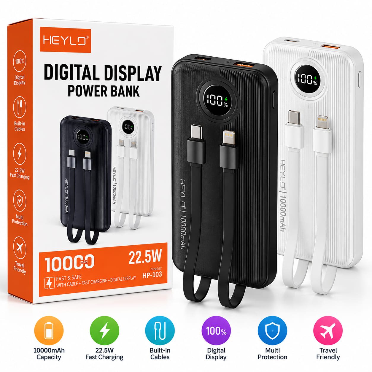 HEYLO 10000mAh Power Bank