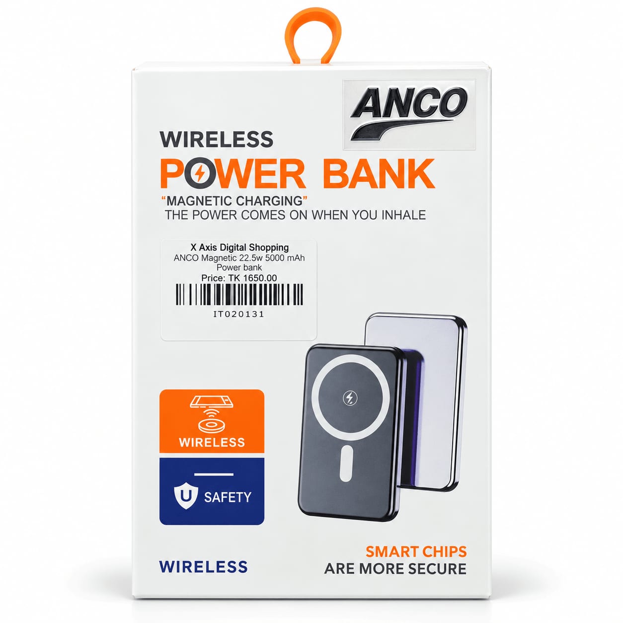 ANCO Magnetic 22.5W 5000mAh Wireless Fast Charging Power Bank