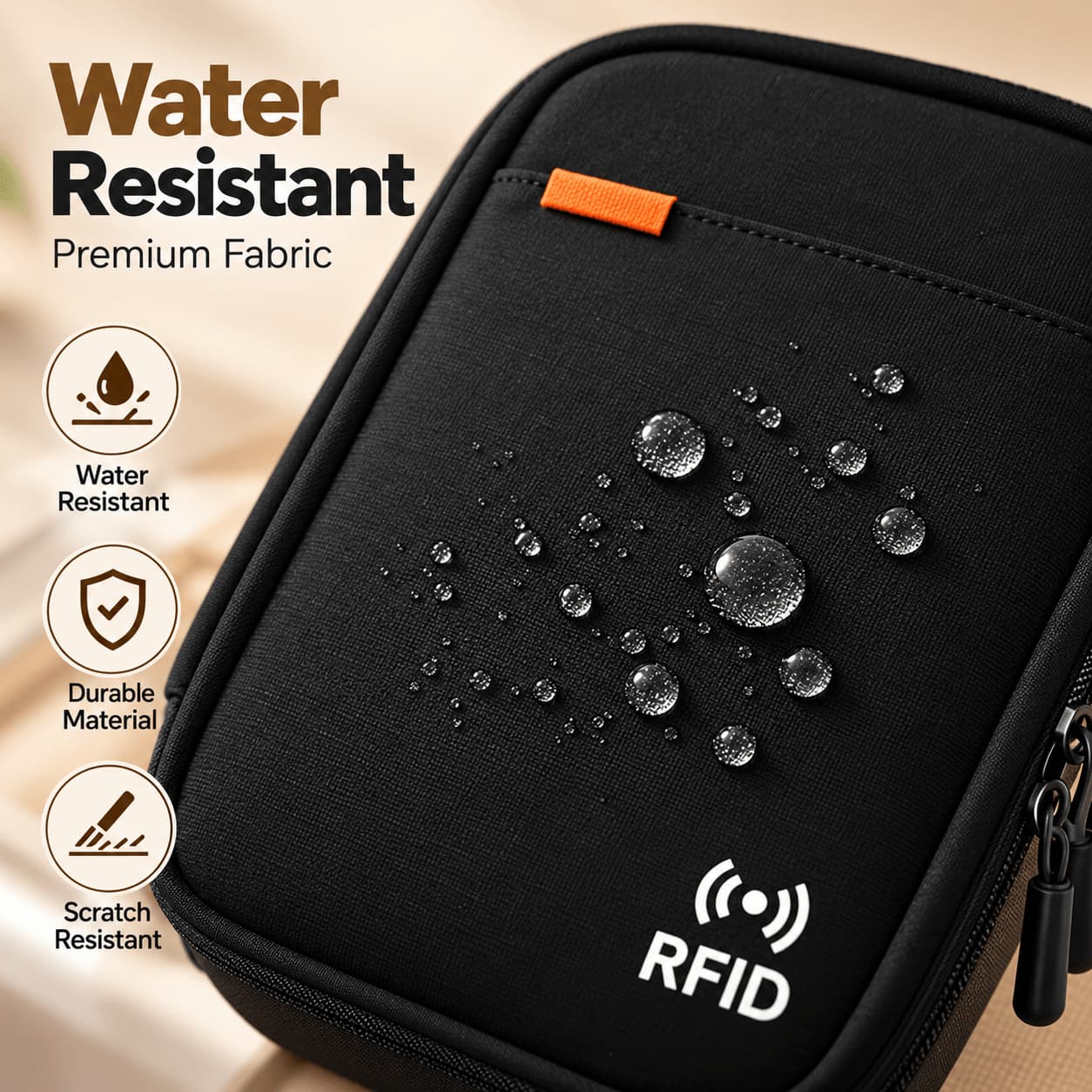 RFID Blocking Passport Bag – Travel Passport Holder & Organizer thumbnail 4