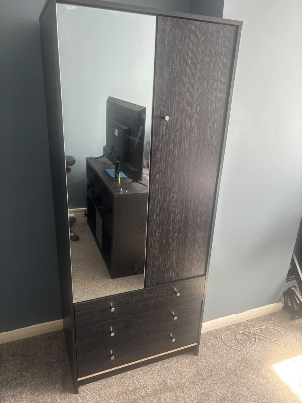 Completed flat-pack furniture assembly