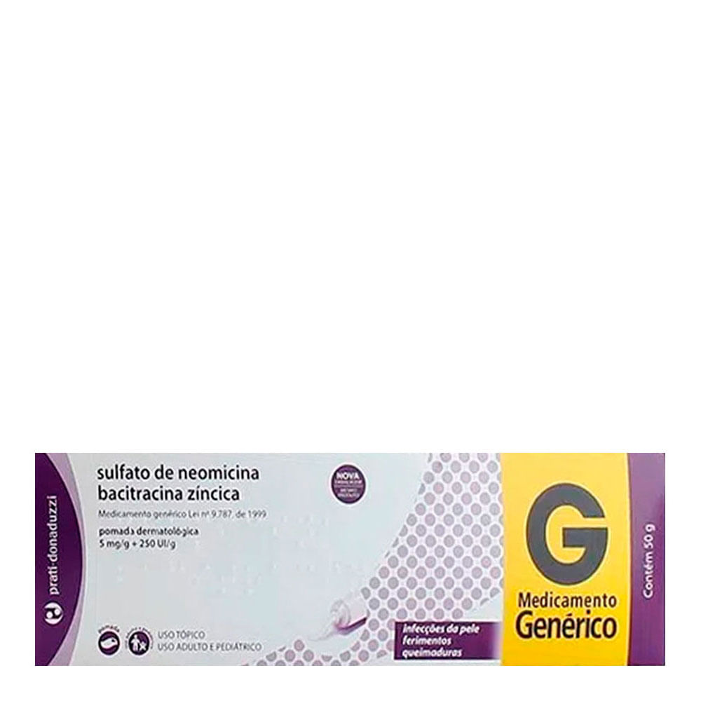 - NEOMICINA+BACITRACINA POM 50G / GEN BACITRACINA