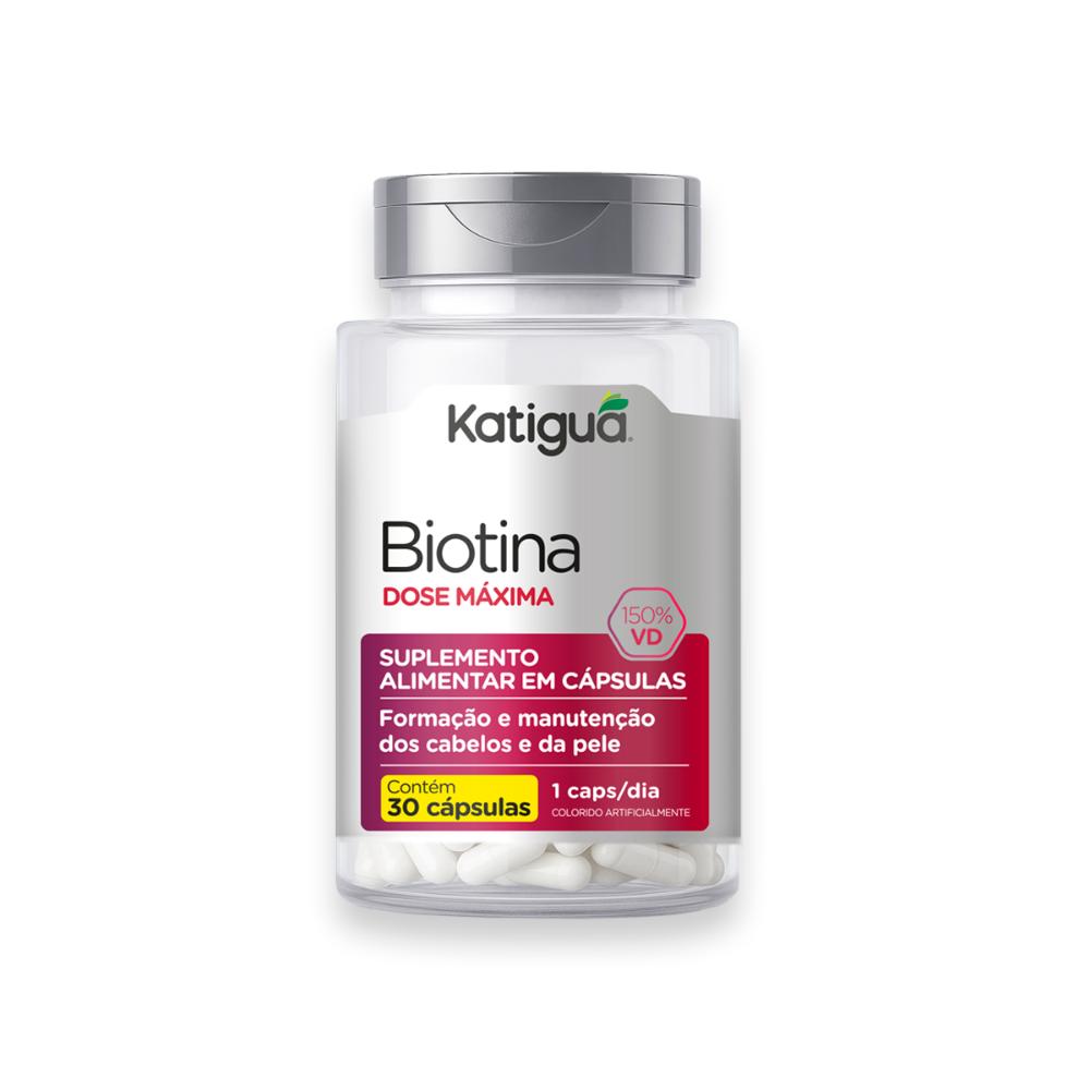 BIOTINA DOSE MAX 600MG C/30 CAPS KATIGUA