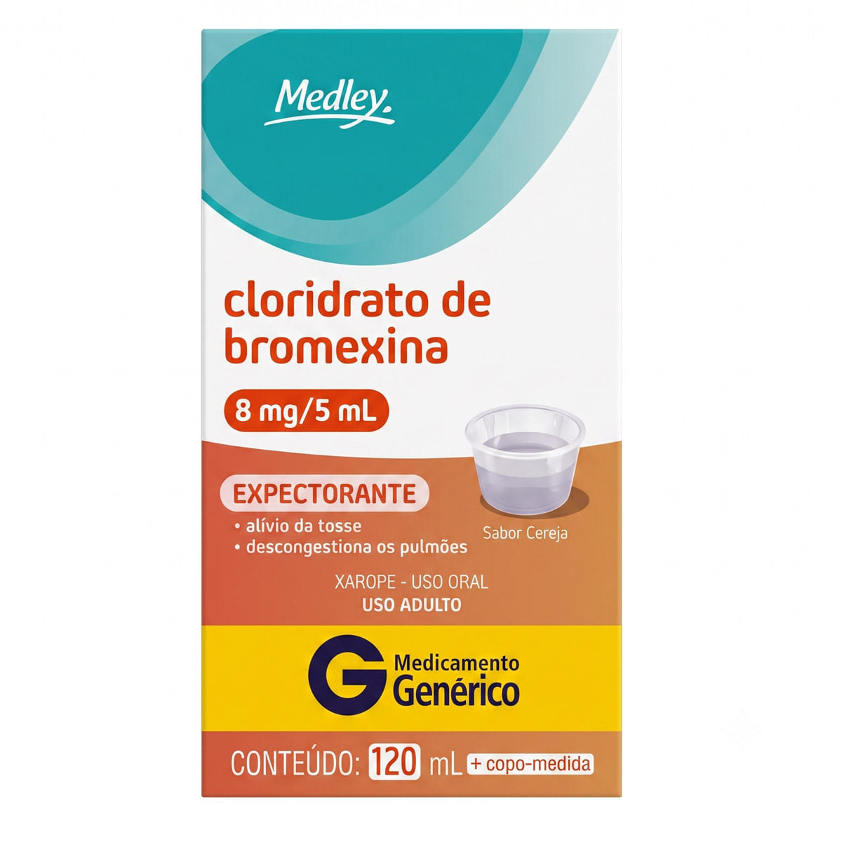 BROMEXINA 8MG/5ML XPE ADULT 120ML MEDLEY