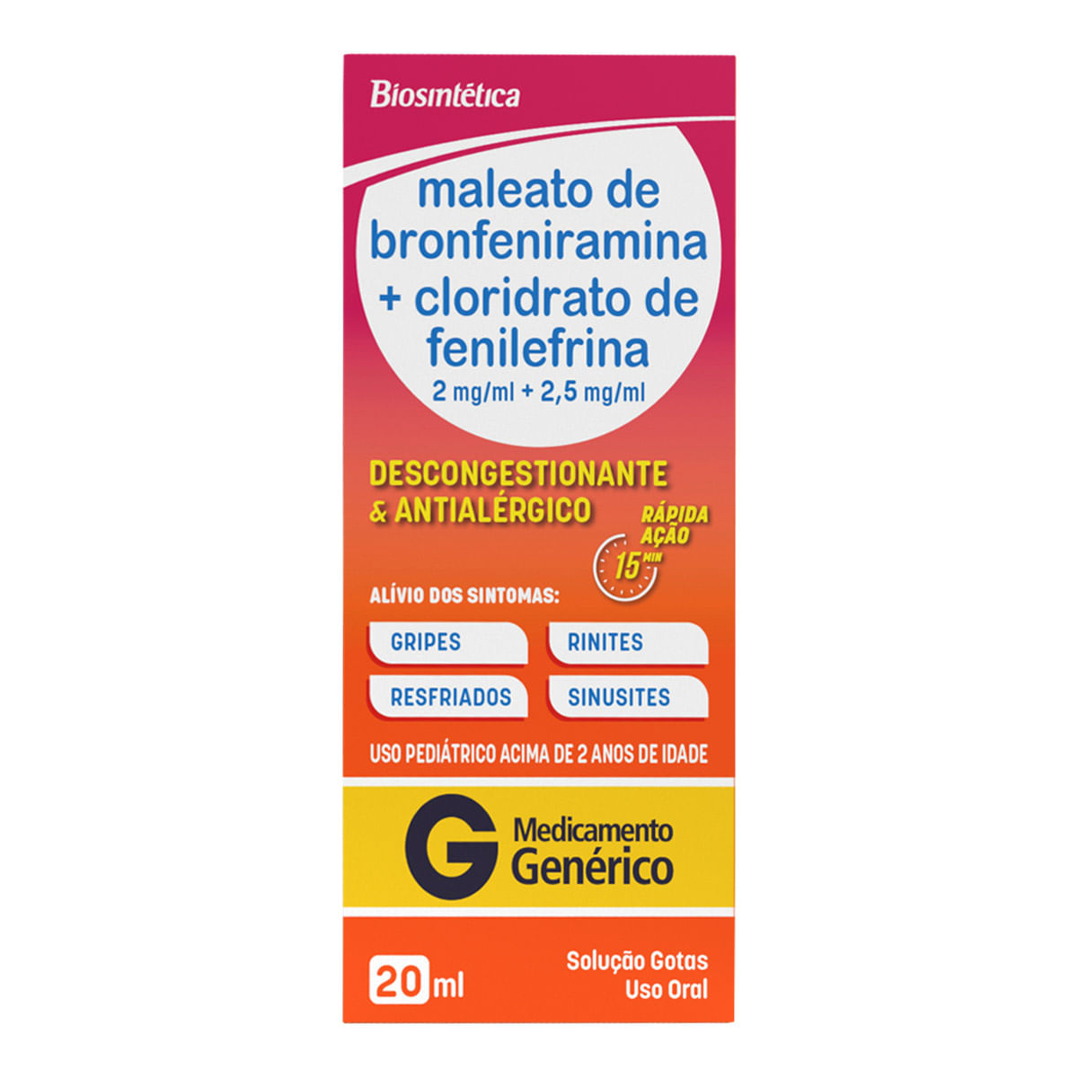 BRONFENI + FENILEF XPE 20ML BST-GENERICO