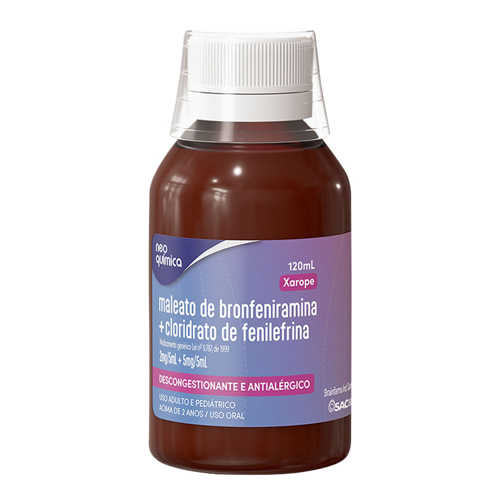 BRONFENIRAMIMA+FENILEFRINA XRP 2MG+5MG 120ML NEO Q