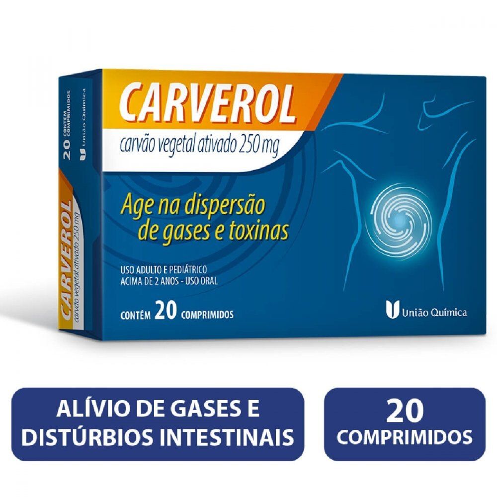 CARVEROL 250MG C/ 20