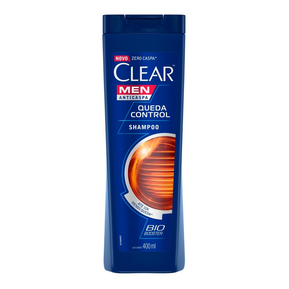 CLEAR SH.MASC QUEDA CONTROL 400ML