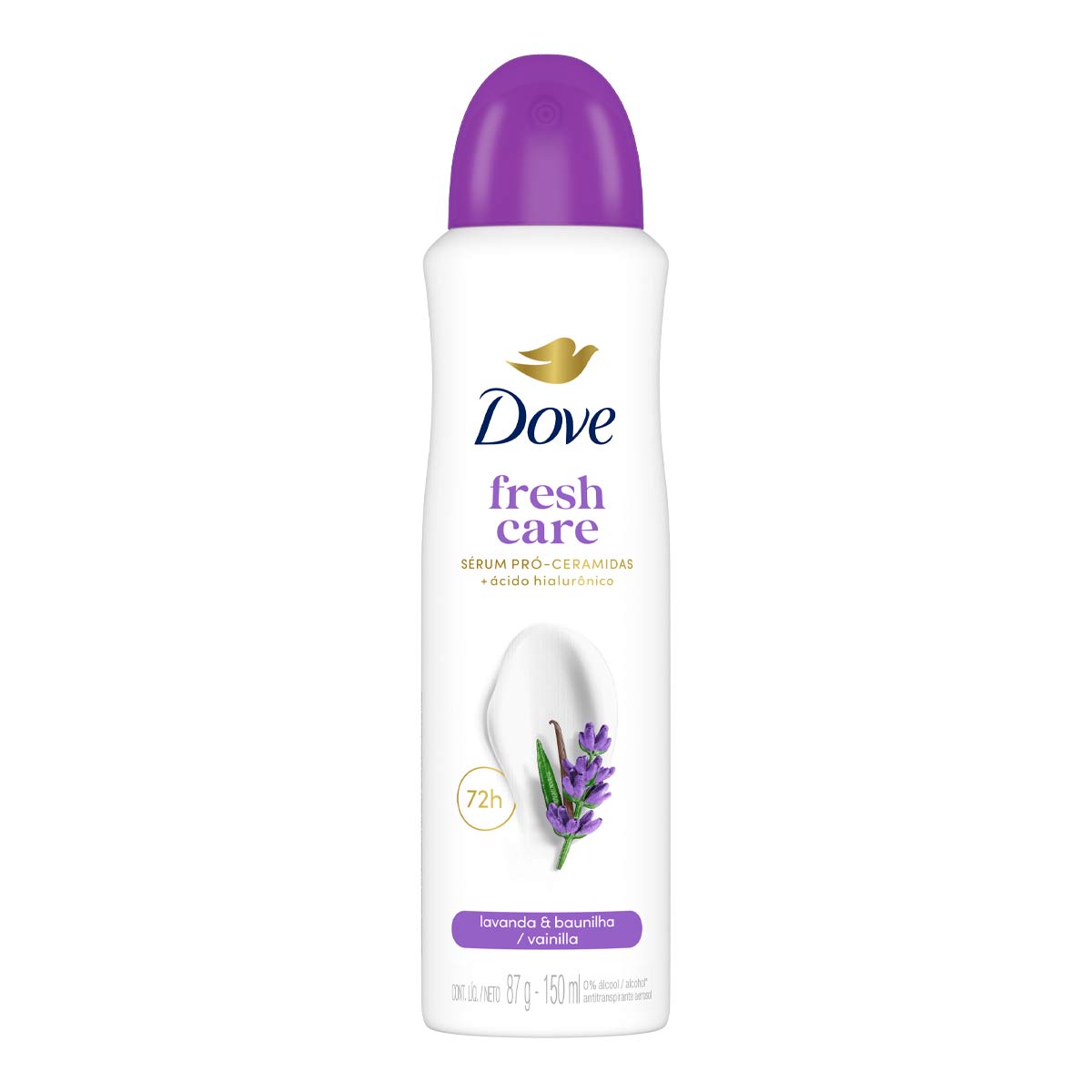 DESOD AER DOVE ANTIT LAVANDA&BAUNILHA FRESH 150ML