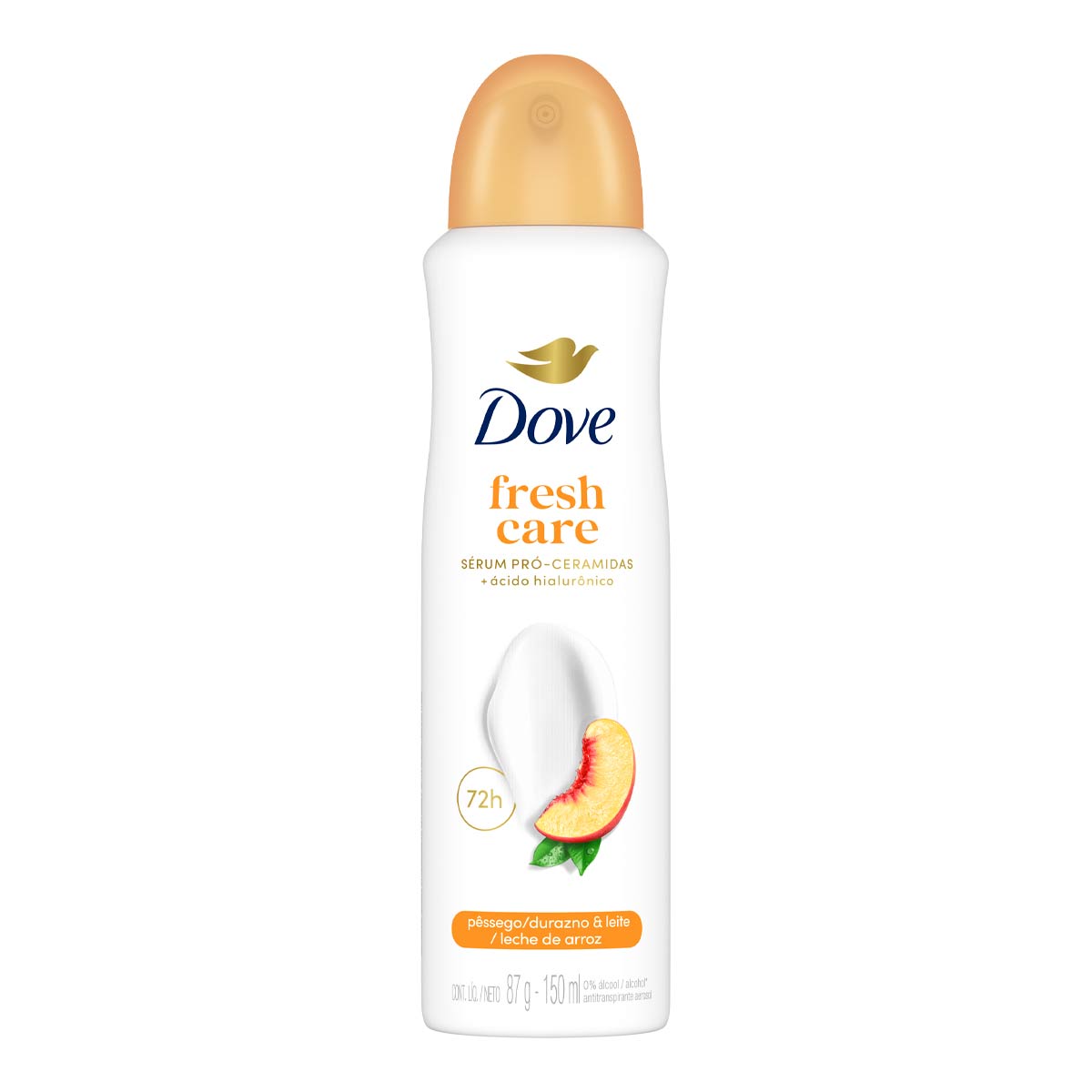 DESOD AER DOVE ANTIT PESSEGO FRESH CARE 150ML / UN