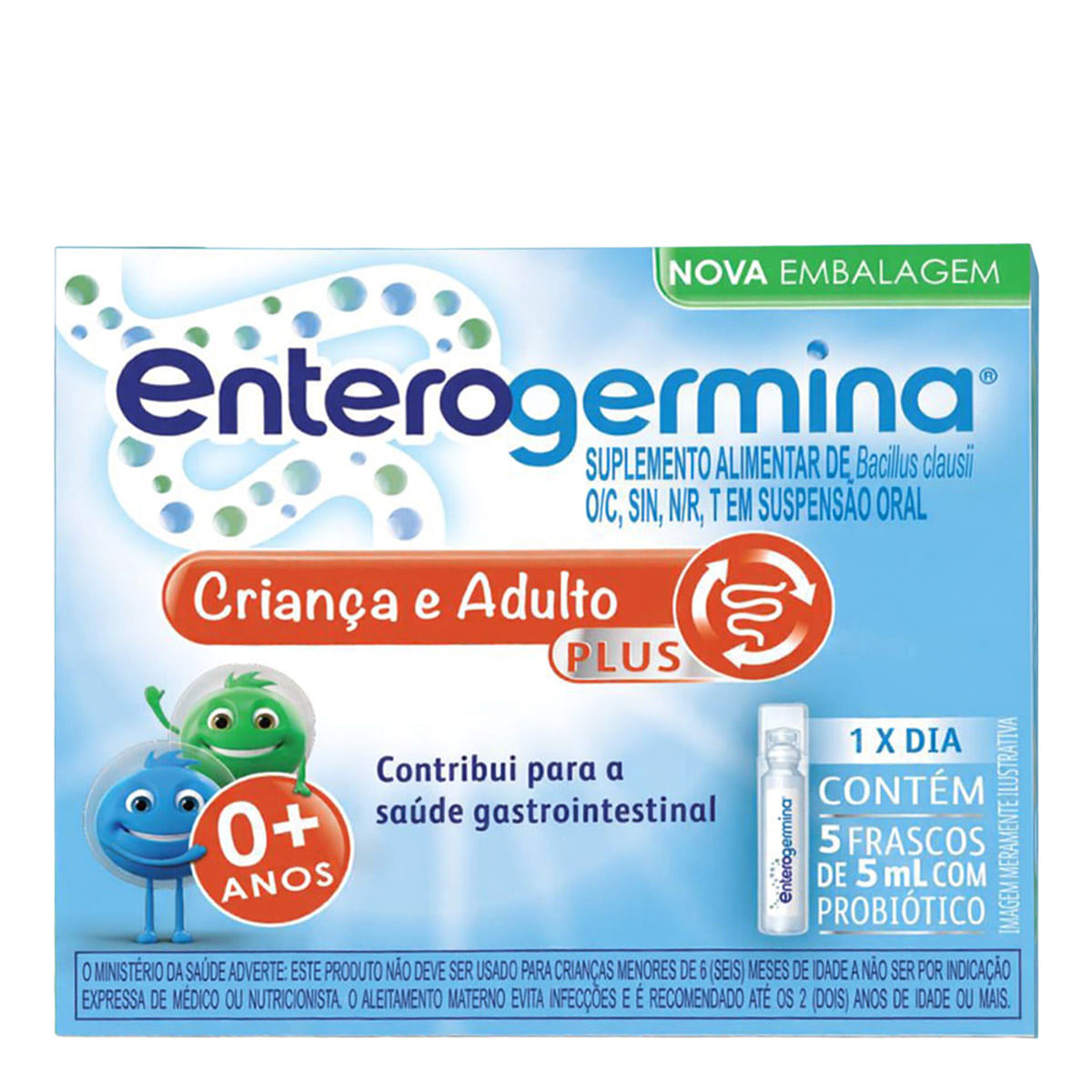 ENTEROGERMINA PLUS 5 FRASCO 5ML (LIB)
