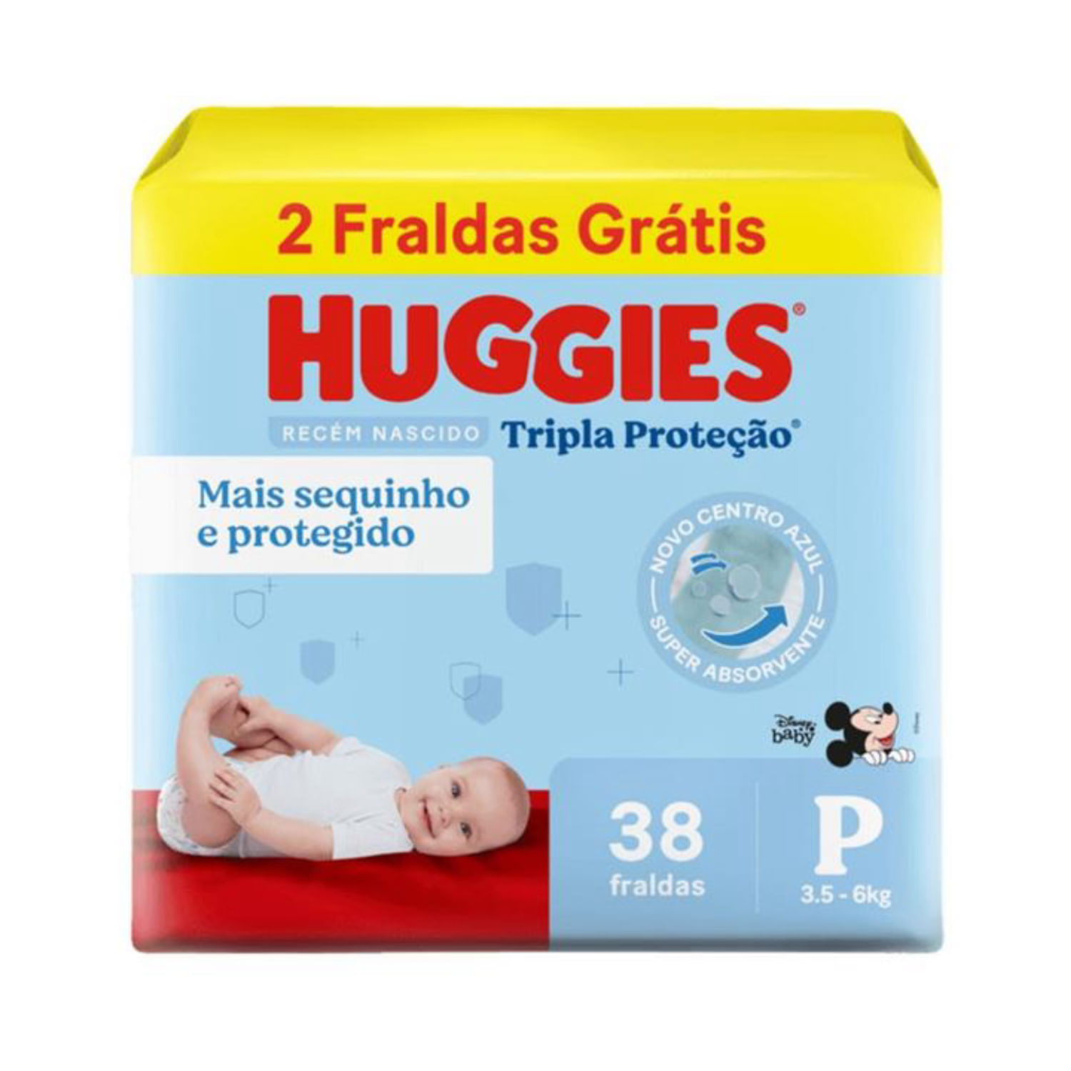 FRD HUGGIES RAP ABSORCAO MEGA P 38UN