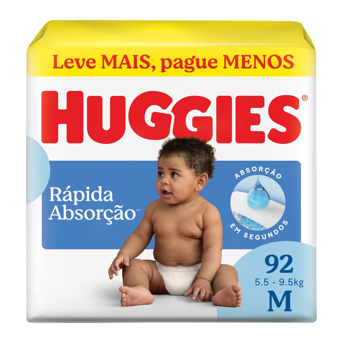 FRD HUGGIES TRIPLA PROT HIPER M 92UN